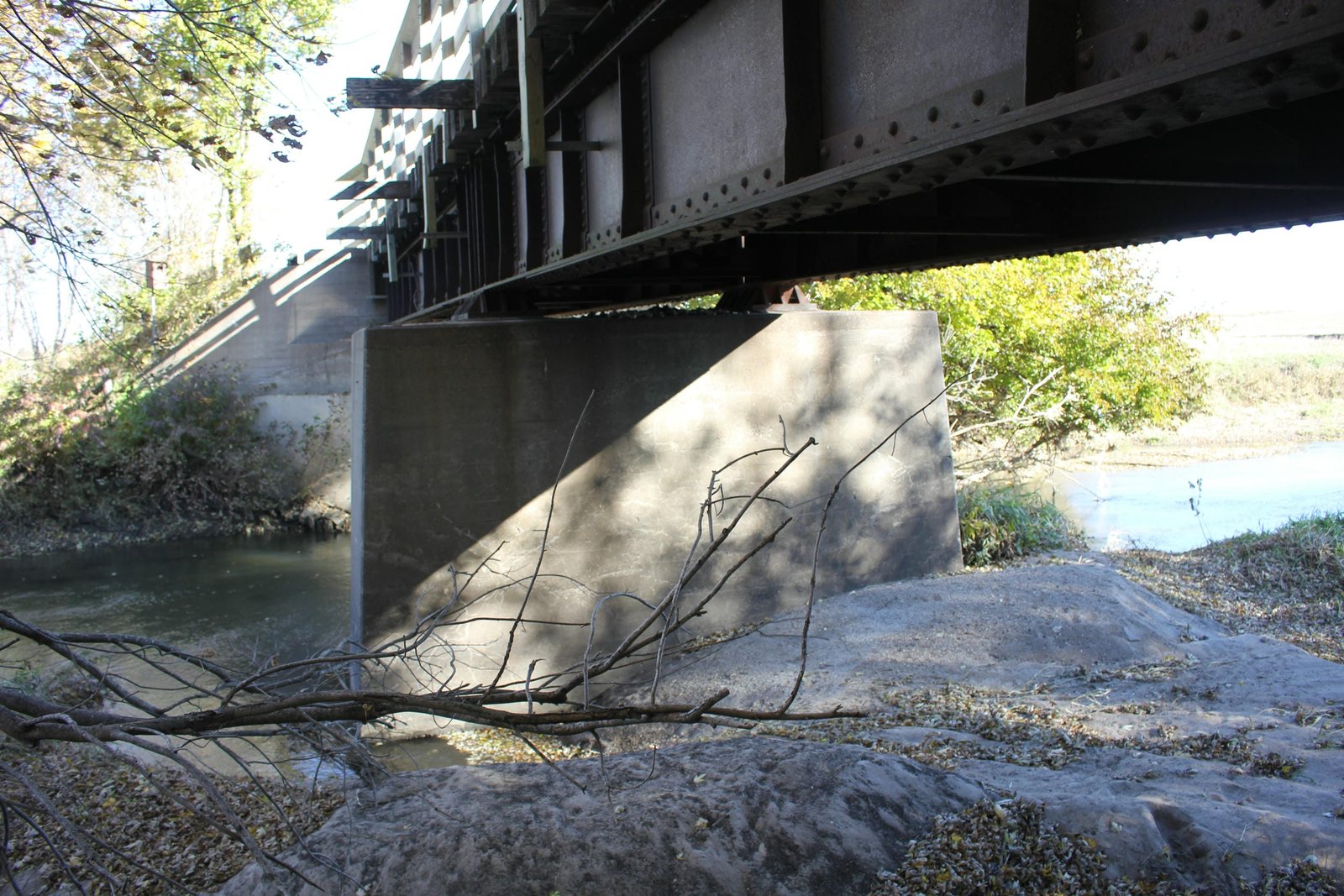 Looking north